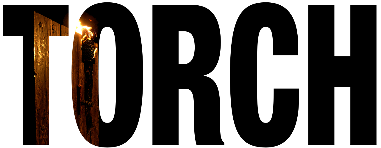 The Torch logo: the word TORCH in black capital letters, with a lit wall torch showing through the first letters